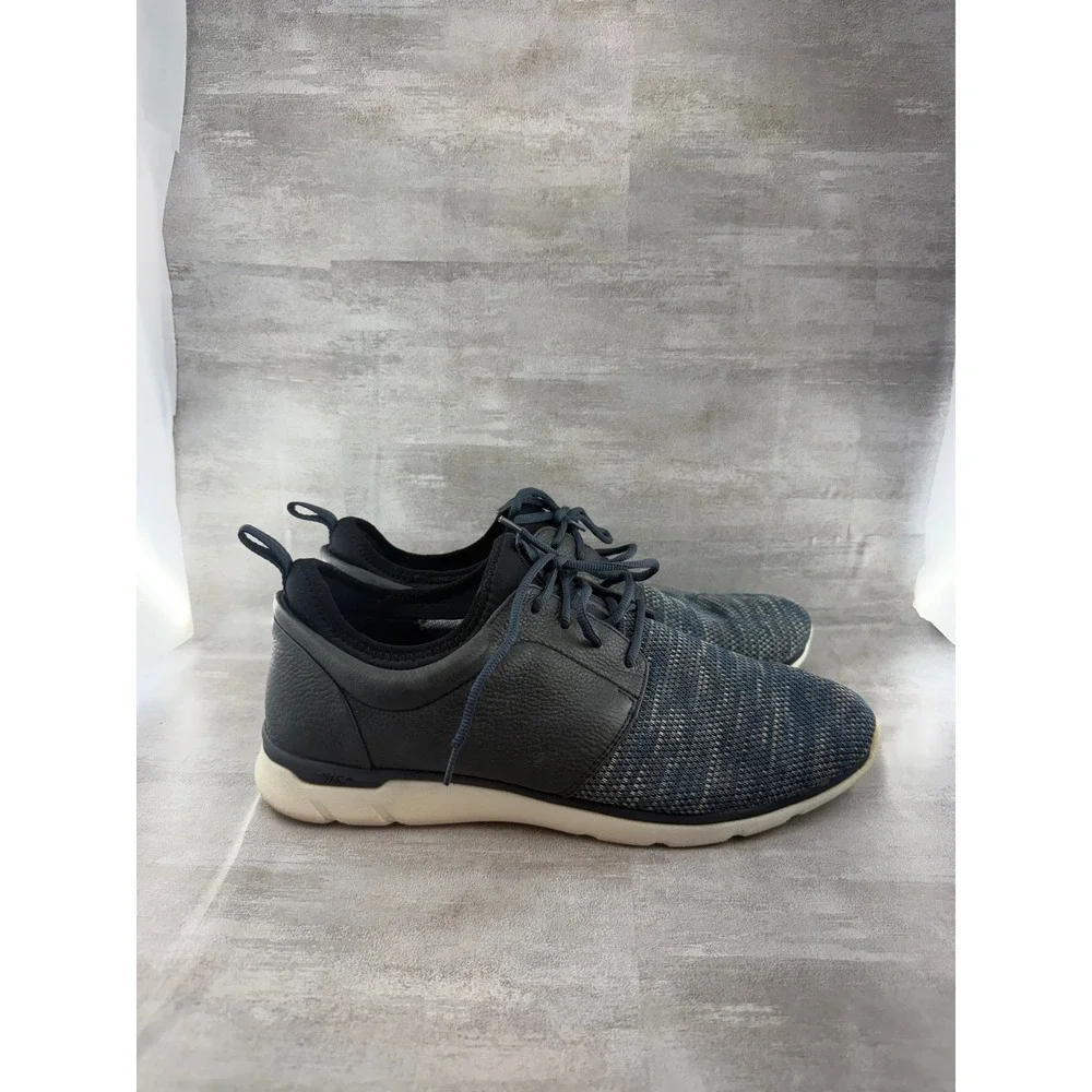 Johnston Murphy XC4 Prentiss Navy Knit Leather Waterproof Shoes 25-3057 Men 13M